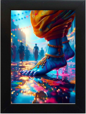 PY Creation Krishna Religious Frame