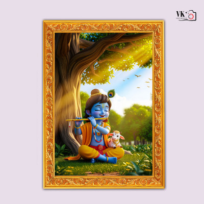 VK Craft Creations Krishna Ji Religious Frame