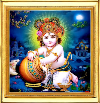SUNINOW Big size 5D Bal gopal photo frame (45 x 45 cm ) Religious Frame