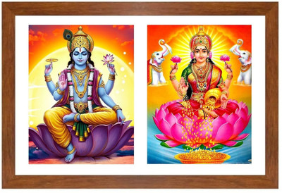 HitechMart Lord vishnu and lakshmi Photo Frame Religious Frame