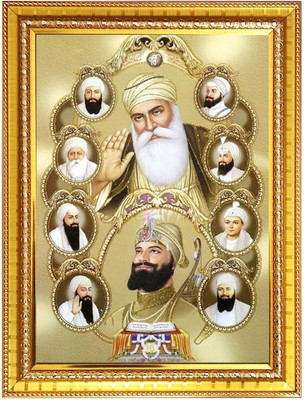 HitechMart Guru Gobind singh Photo Frame 16x20 Inches Religious Frame