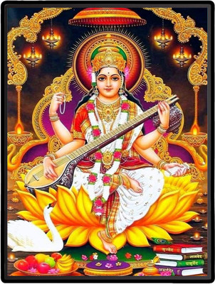 HitechMart Saraswati Laminated Photo Religious Frame
