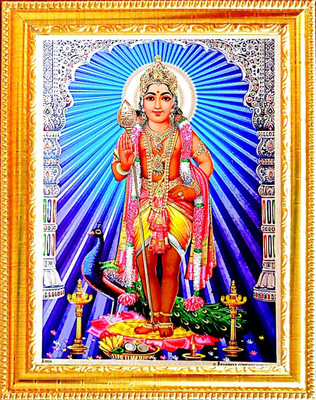SUNINOW Lord Murugan Religious Frame