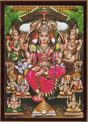 FRAMTASTIC RAJA RAJESHWARI / LALITHA TRIPURA SUNDARI PHOTO FRAME | SMALL SIZE Religious Frame