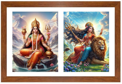 HitechMart Parvathi and uma Photo Frame Religious Frame