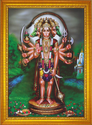 FRIZZY ARTS Hanuman ji Religious Frame