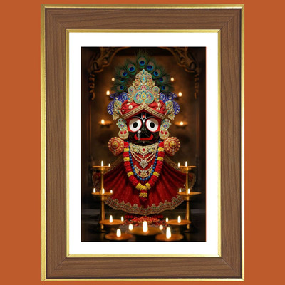 HitechMart Lord Jagannath Photo Frame 12x16 Inches Religious Frame