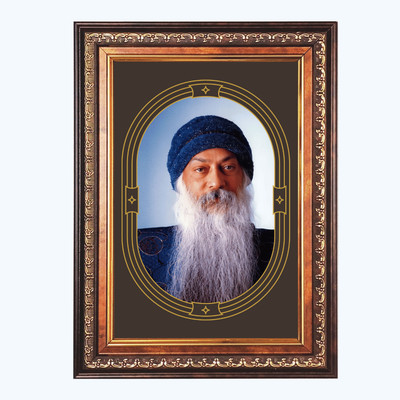 HitechMart Acharya Osho Rajneesh Color Photo frame 12x16 Inch Religious Frame