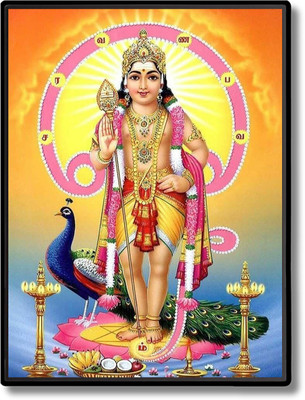 HitechMart Kartikeya Laminated Photo Religious Frame