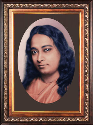 HitechMart Sri Paramahansa Yogananda Color Photo frame 14x18 Inch Religious Frame