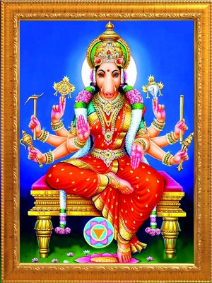 Sunfra Arts Varahi amman devi ji photo frame with laminated sheet . size [ 5x7 inch] . Religious Frame