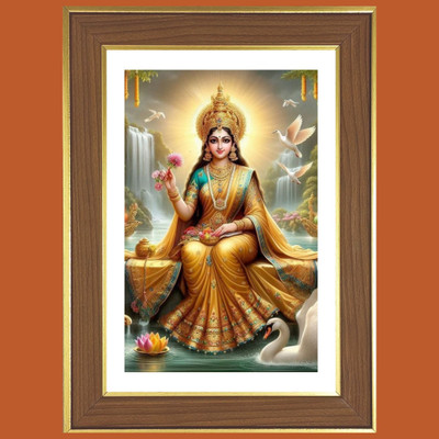 HitechMart Jai Maa Lakshmi Photo Frame 12x16 Inches Religious Frame