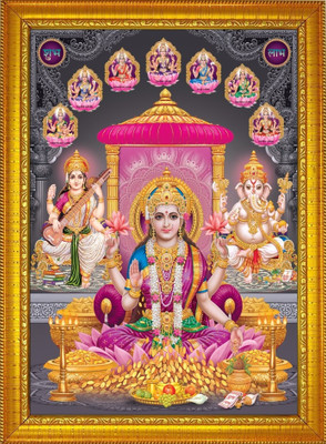 shivang craft Laxmi ji Religious Frame
