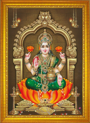 FRIZZY ARTS Laxmi ji Religious Frame