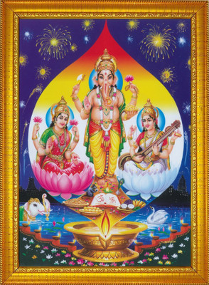 FRIZZY ARTS Laxmi ji Religious Frame