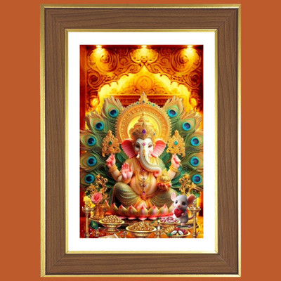 HitechMart Ganapathi Bappa Photo Frame 16x20 Inches Religious Frame