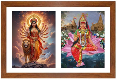 HitechMart Maa durga and rukmini Photo Frame Religious Frame