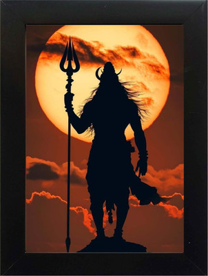 PY Creation Lord Shiva Religious Frame