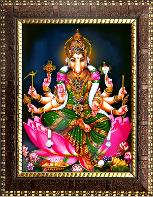 SL GIFTS Varahi Amman devi photo frame with laminated 6x8 inches Religious Frame