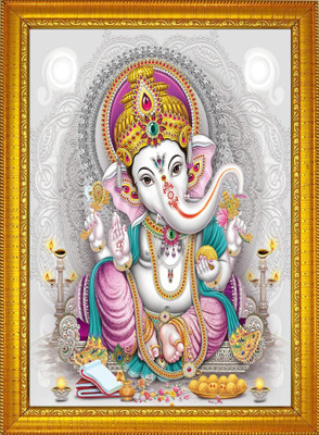 FRIZZY ARTS Ganesh ji Religious Frame