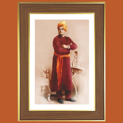 HitechMart Vivekananda Photo Frame 16x20 Inches Religious Frame