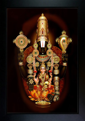 VJ ENTERPRISES Tirupati Venkateswara Swamy/Lord Balaji Photo Frame Religious Frame