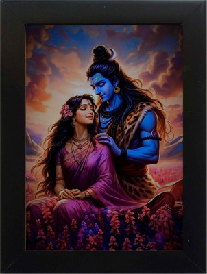 PY Creation lord shiva parvati Religious Frame