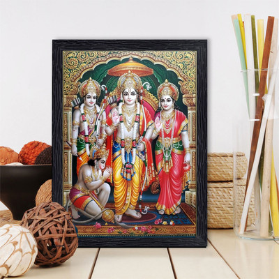 BISRAT CREATIONS Shri Ram Darbar photo frame Religious Frame