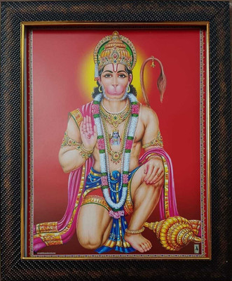 VGS MARKETINGS jai Hanuman Jai Bajarang bali Wall hanging Photo Frame Religious Frame