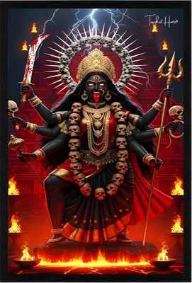 Tashvi Home Maa Kali Photo Frame Religious Frame