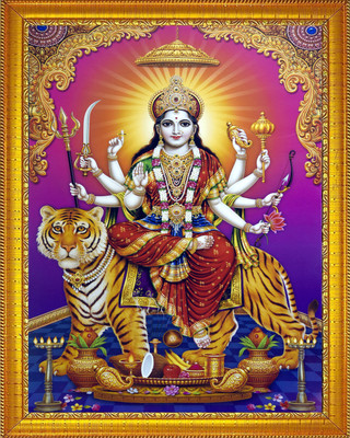 Darsh Craft Durga Mata Religious Frame