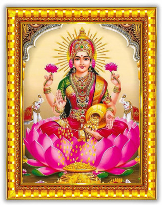 PY Creation Framed artwork of Hindu goddess Lakshmi Religious Frame