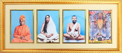 Hitech Sales Sri Ramakrishna, Sarada Devi, Swami Vivekananda & Goddess Kali Religious Frame