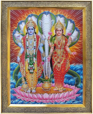 koshtak Vishnu Laxmi Ji On Lotus With Sheshnag Religious Frame