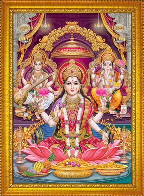 shivang craft Laxmi ji Religious Frame