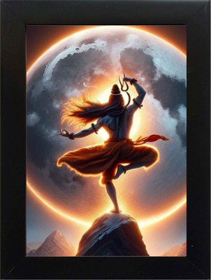 PY Creation Lord Shiva Religious Frame