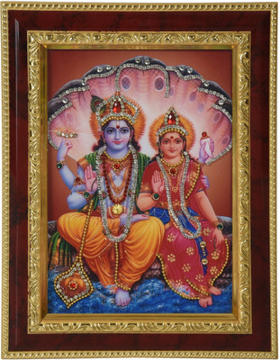 Strotam Lord Vishnu & Goddess Lakshmi Religious Frame