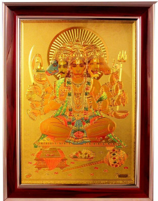 SUNINOW Panchamukhi Hanuman Ji Religious Frame