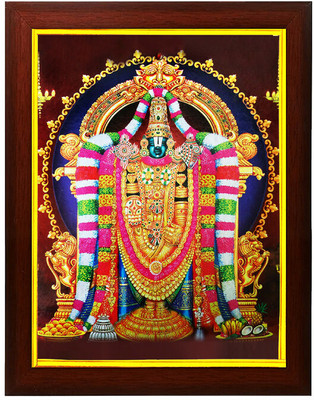 Zig Zag Lord Sri Tirupati Venkateshwara Swamy Big Large Size Religious Frame