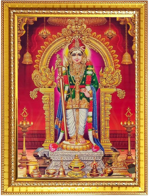 HitechMart Lord Murugan Photo Frame 14x18 Inches Religious Frame