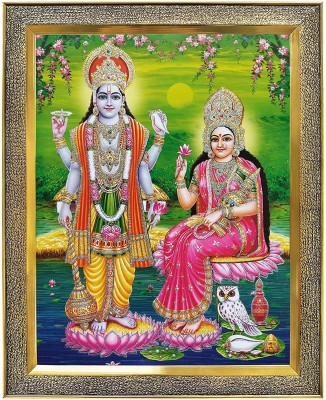 koshtak Vishnu Laxmi Ji Giving Blessing Religious Frame