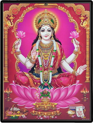 HitechMart Lakshmi Laminated Photo Religious Frame