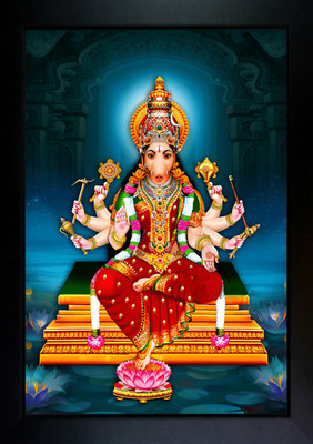 CrowdHall Varahi Amman Photo Frame 10 X 13.5 IN Religious Frame