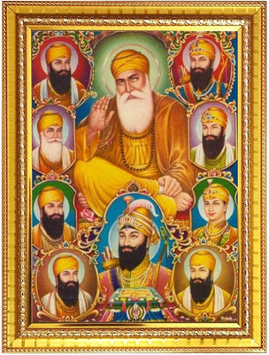 HitechMart Guru Gobind singh Photo Frame 14x18 Inches Religious Frame