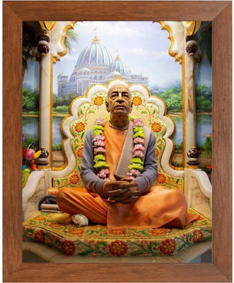 HitechMart Swami Prabhupada Founder of ISKCON Photo Frame Religious Frame