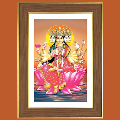 HitechMart Goddess Gayathri Devi Photo Frame 18x22 Inches Religious Frame