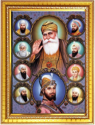 HitechMart Guru Gobind singh Photo Frame 16x20 Inches Religious Frame