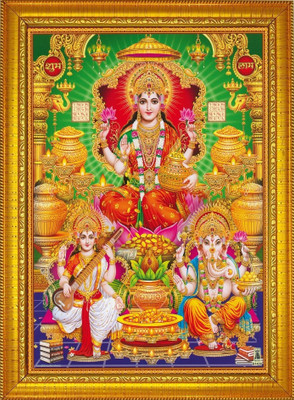 shivang craft Laxmi ji Religious Frame