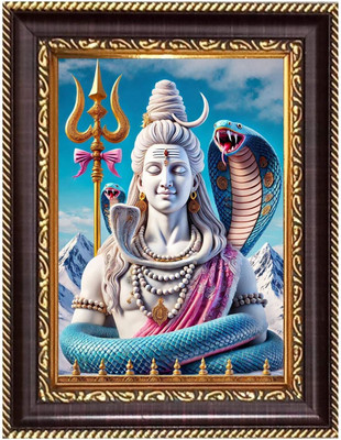 HitechMart Sri Maa Ashta LakshmiPhotoframe 12.7x14.7 inches - Religious Desk And Wall Art Religious Frame
