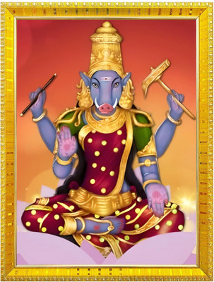 Nokkes Varahi Laxmi Devi Photo Frames Religious Photo frame 5X7 Inch Photo Frame _W1 Religious Frame